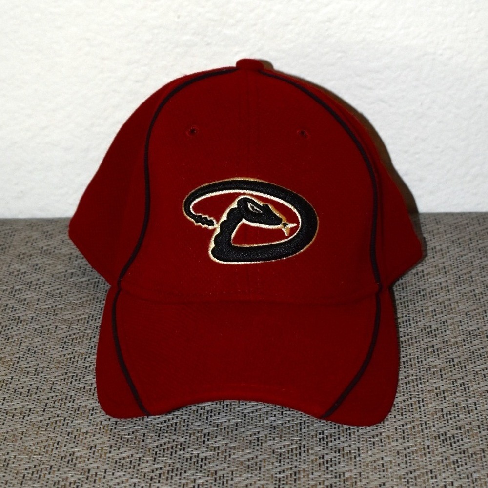 New Era Arizona Diamondbacks Hat Mens S/M Red Excellent Batting Practice‎ Signed